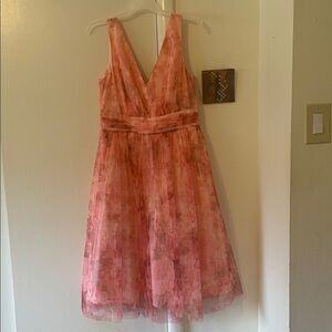 Eliza J Dress Overlay sleeveless v neck gauzy size 12. This is a gorgeous dress!